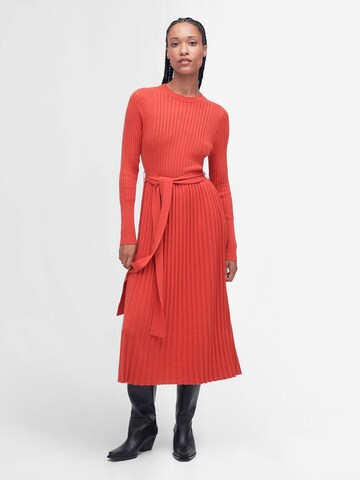 Barbour - Vestido de malha 'Norma' em vermelho: frente