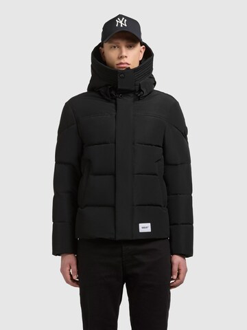 khujo Winterjacke 'Nebo' in Schwarz: Vorderseite