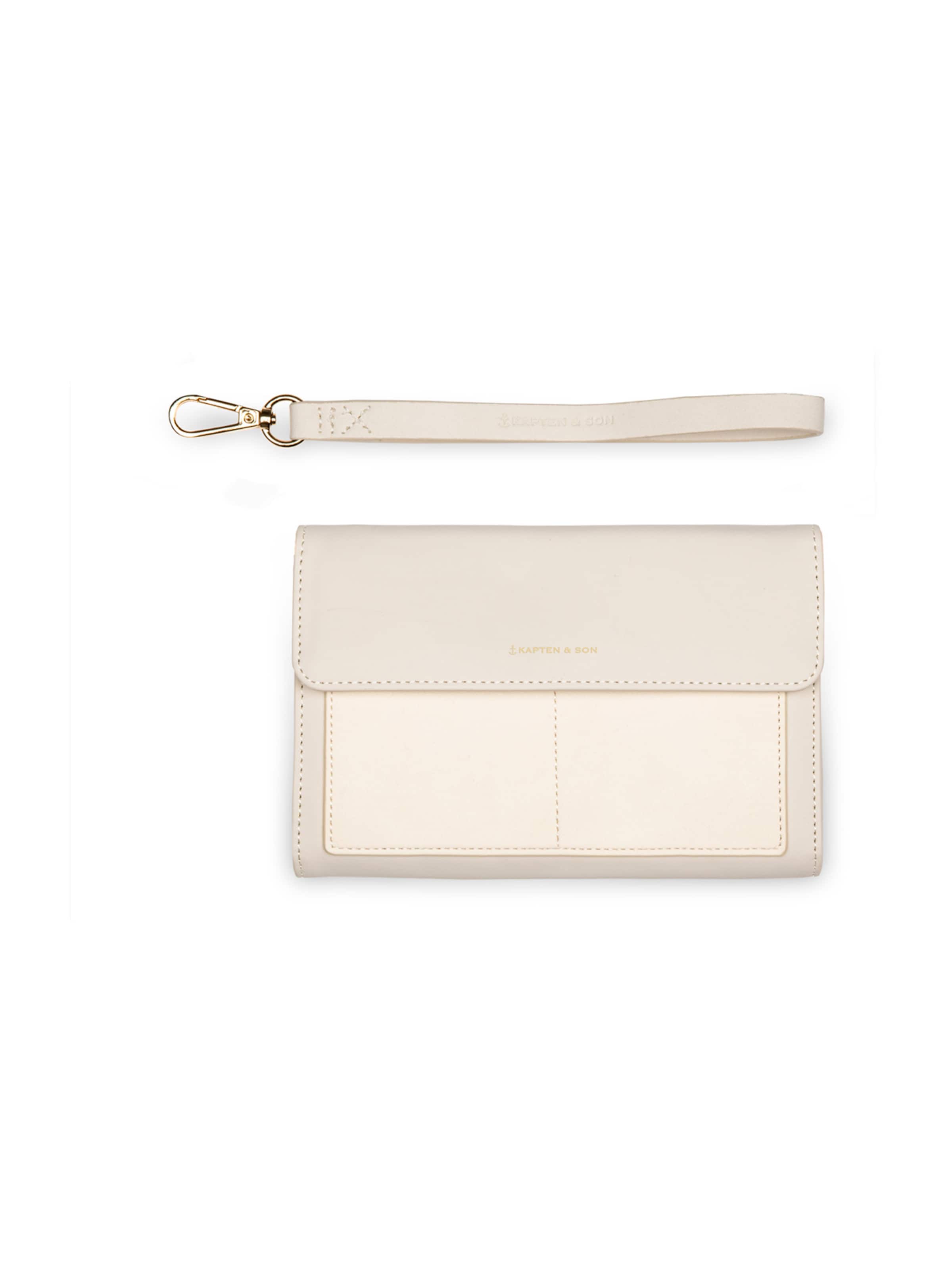 Kapten & Son Listová kabelka 'Clutch Wallet Versailles Sandstone' - Béžová: predná strana