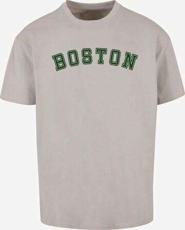 Merchcode T-Shirt 'Boston' in Grau: Vorderseite