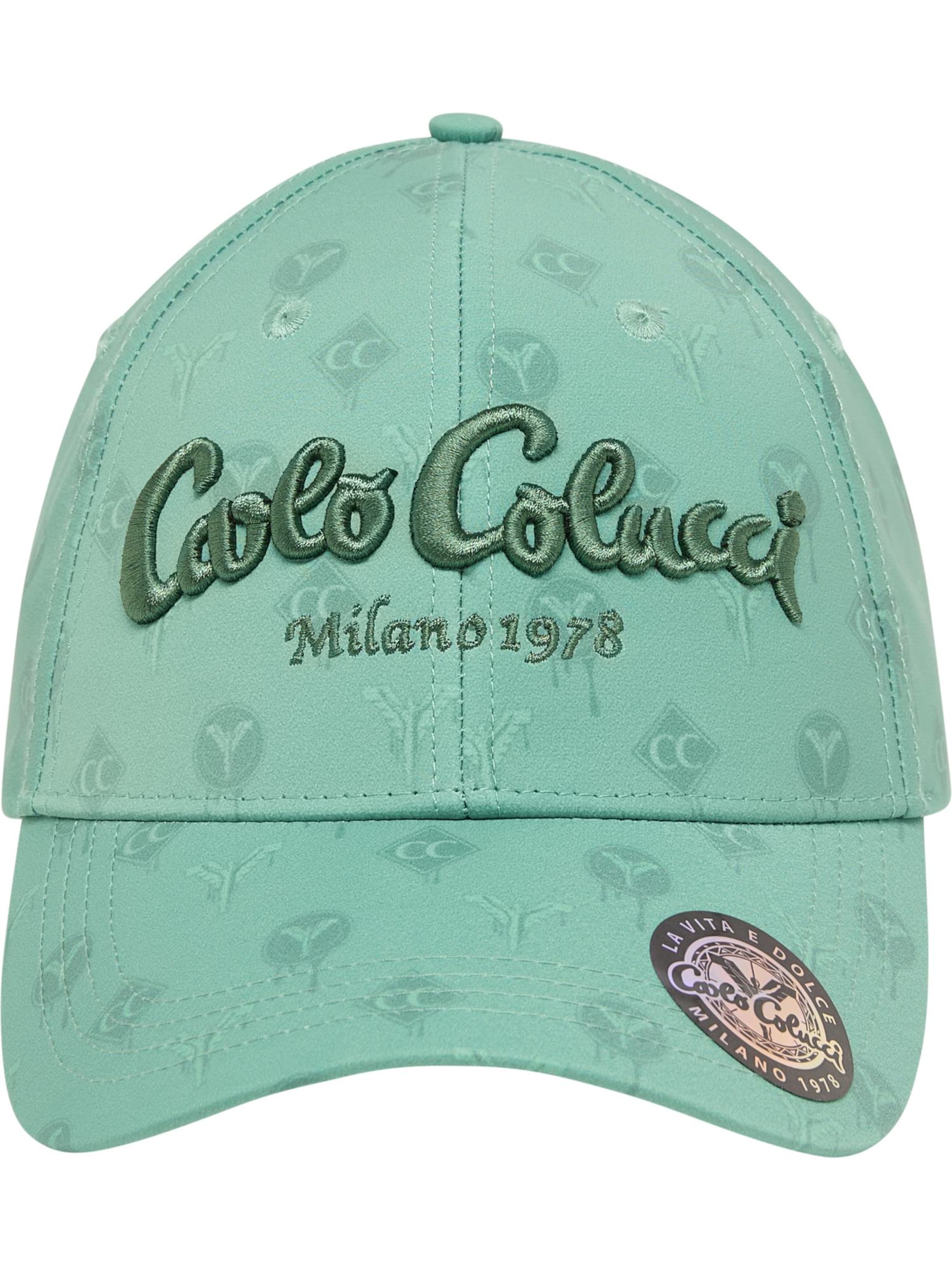 Carlo Colucci Cap ' Dengel ' in Green: front