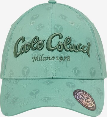 Carlo Colucci Cap ' Dengel ' in Green: front