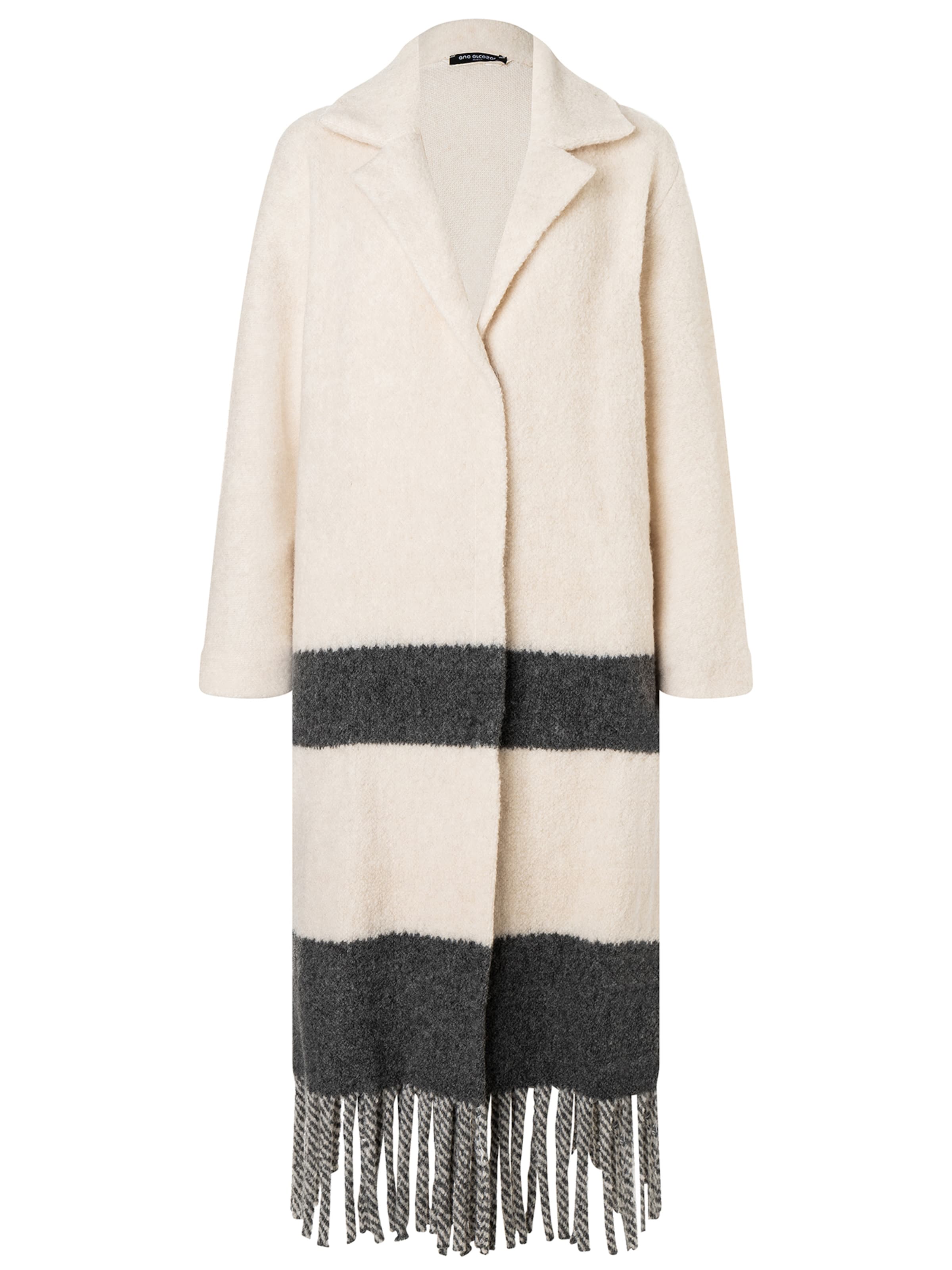 Ana Alcazar Übergangsmantel 'Saba' in dunkelgrau / offwhite, Produktansicht