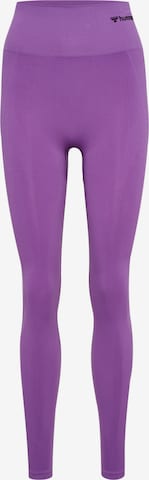 Hummel Skinny Sporthose 'TIF' in Lila: predná strana