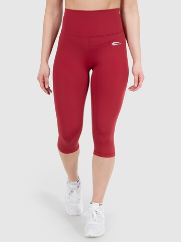 Smilodox Skinny Sportbroek 'Advanced Affectionate' in Rood: voorkant