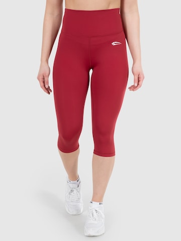 Skinny Pantalon de sport 'Advanced Affectionate' Smilodox en rouge : devant