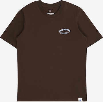 T-Shirt 'JJEBRANDES' Jack & Jones Junior en marron : devant