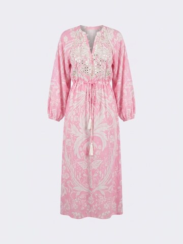 Robe 'Robe Longue Ursula' Miss June en rose : devant
