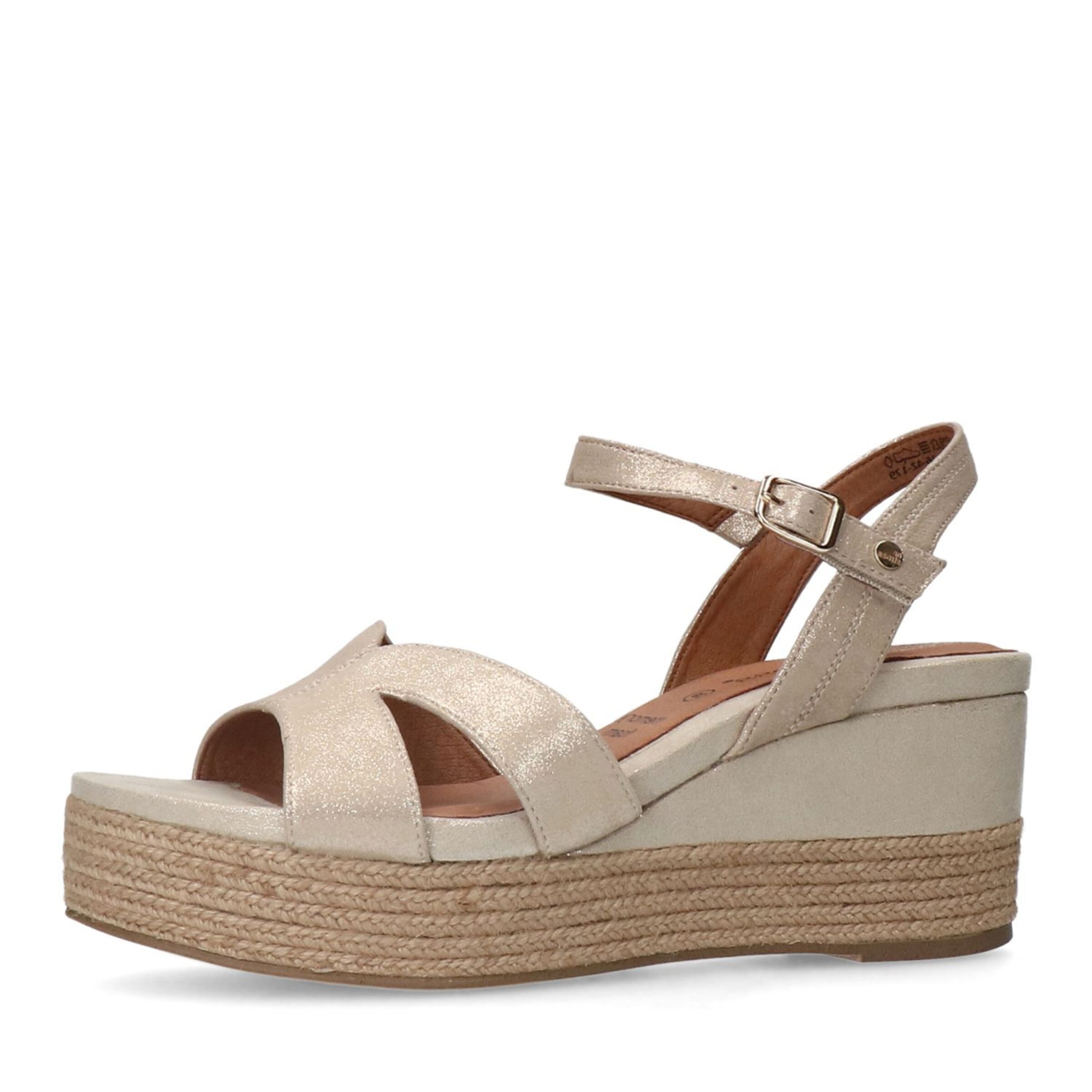 no stress Sandale in gold, Produktansicht