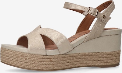 MANFIELD Sandale in gold, Produktansicht