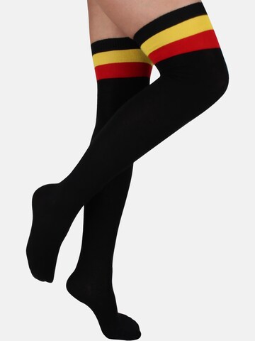 Chaussettes montantes normani en noir