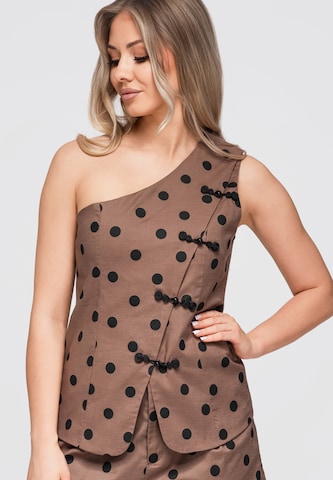 Ombre Blouse in Bruin