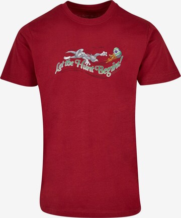 T-Shirt 'Tom and Jerry - Let The Hunt Begin' ABSOLUTE CULT en rouge : devant