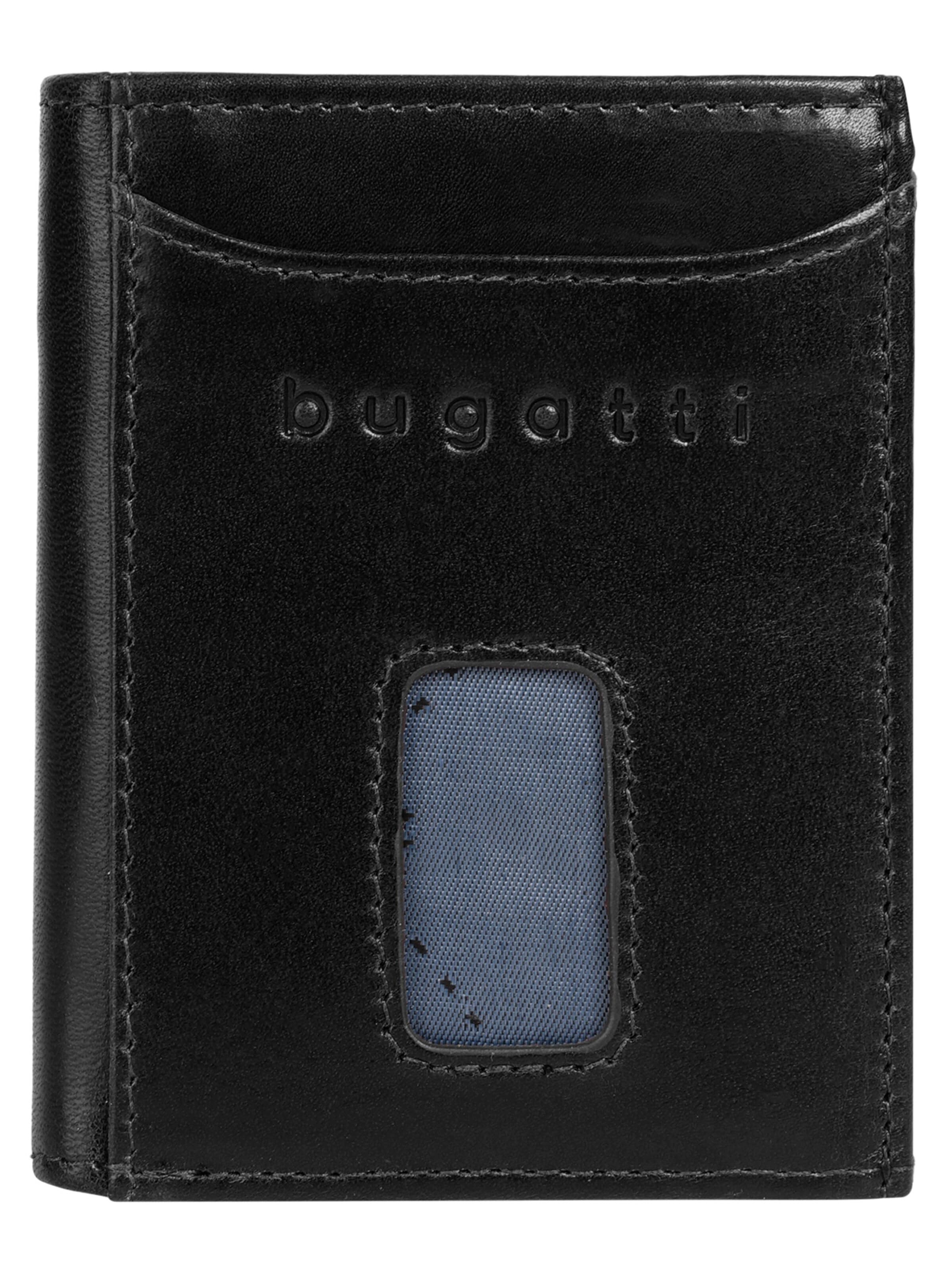 bugatti Portemonnaie 'SECURE SLIM'‌‌‌‌‌‌‌ in Schwarz: Vorderseite