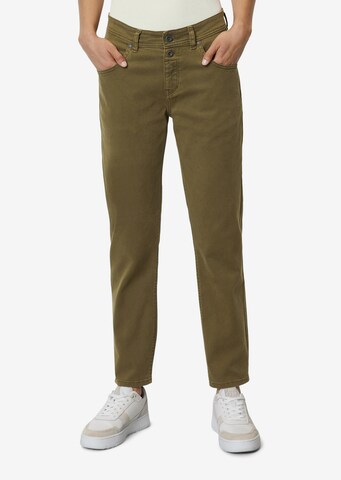 Regular Pantalon 'Theda' Marc O'Polo en vert : devant