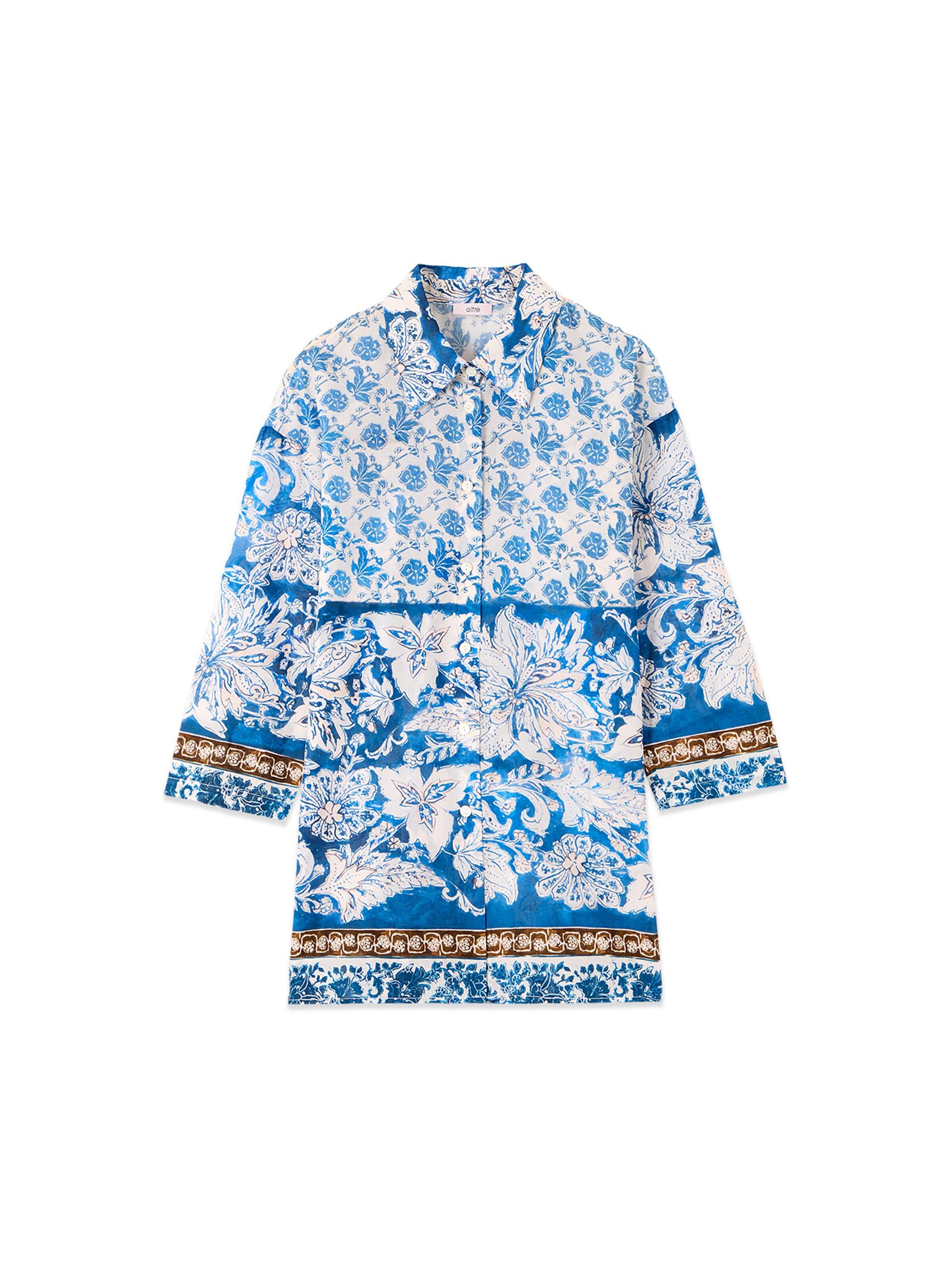 T-shirt oltre en bleu : devant