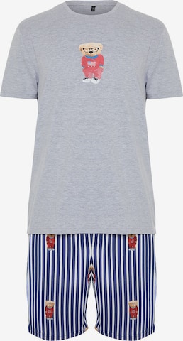 Trendyol Pyjama kurz in Grau: Vorderseite