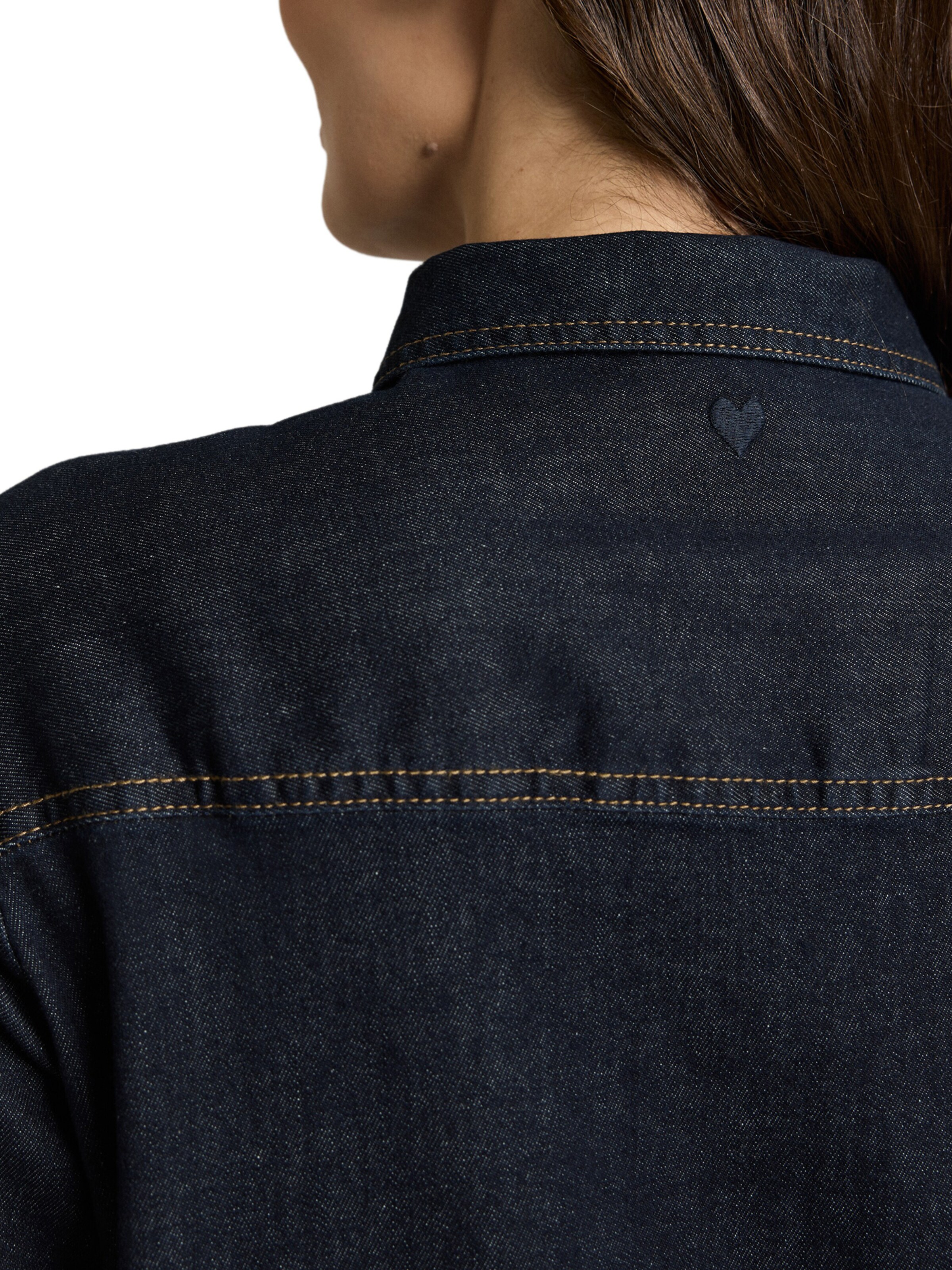 TOM TAILOR - Vestido camisero en azul