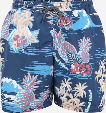 Jack & Jones Plus Плавательные шорты 'BALI' в Синий: спереди