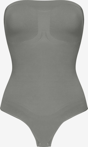 Body modelant 'Trägerloser Bodysuit Sculpting Shapewear mit String' cfab (formerly creamy fabrics) en gris : devant