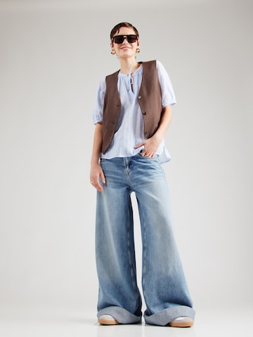 Camicia da donna 'El44vi' di ZABAIONE in blu
