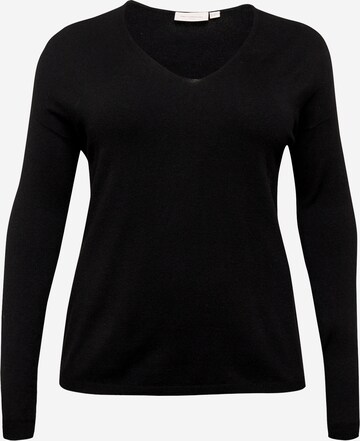 ONLY Carmakoma - Pullover 'LELLA' em preto: frente