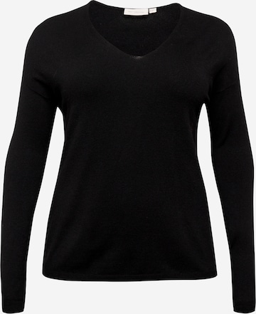 ONLY Carmakoma Pullover 'LELLA' in Schwarz: predná strana