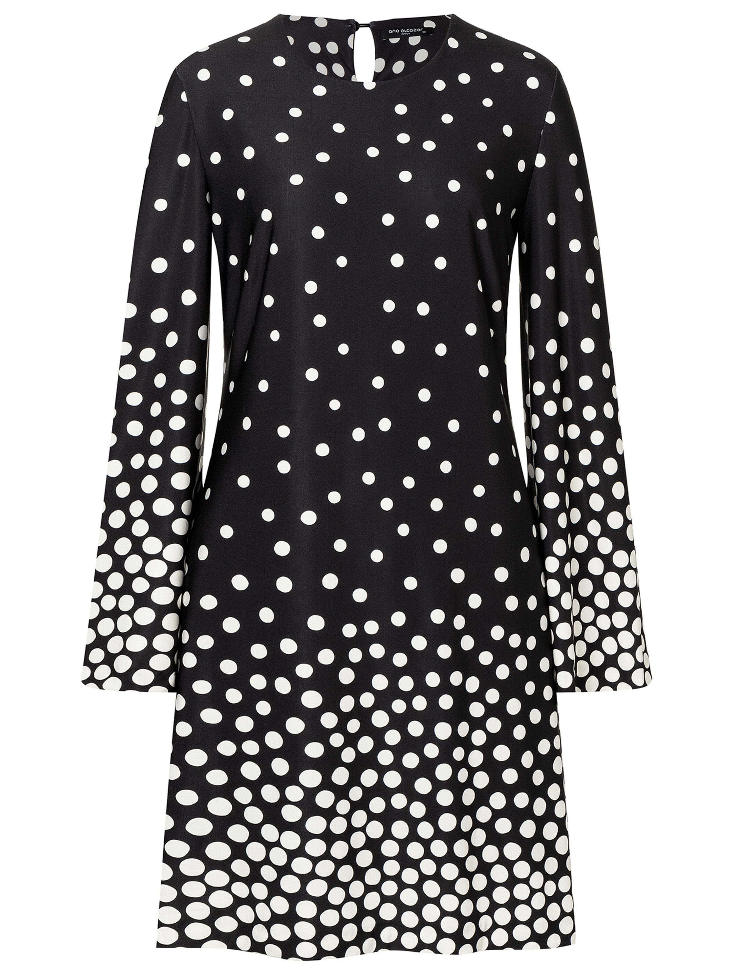 Ana Alcazar Jurk 'Surya' in Zwart: voorkant