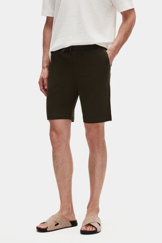 D’S Damat Regular Broek in Groen: voorkant