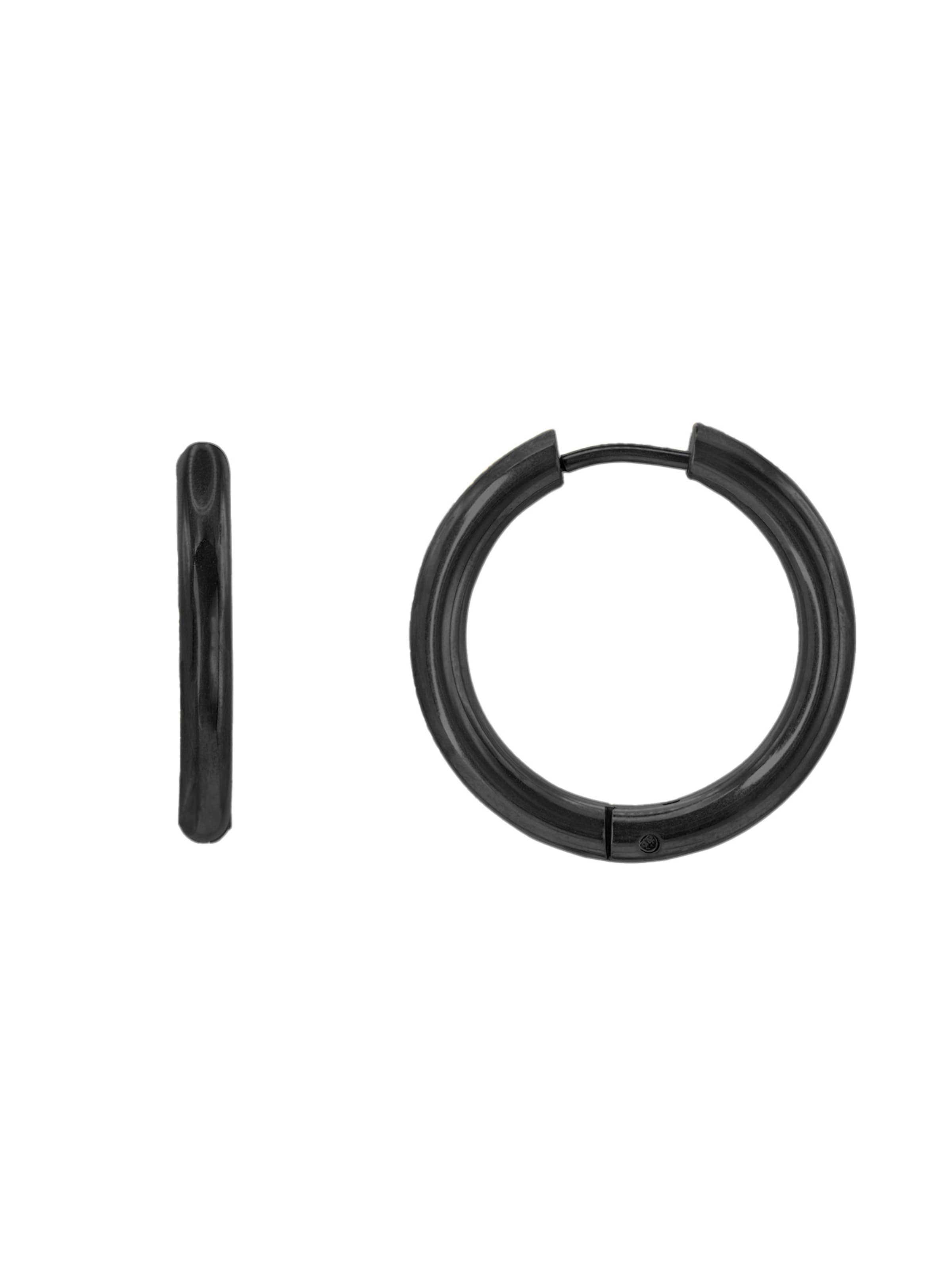 Heideman Oorbellen 'Maria' in Zwart: voorkant