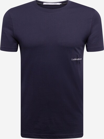 Tricou Calvin Klein Jeans pe albastru noapte / alb, Vizualizare produs