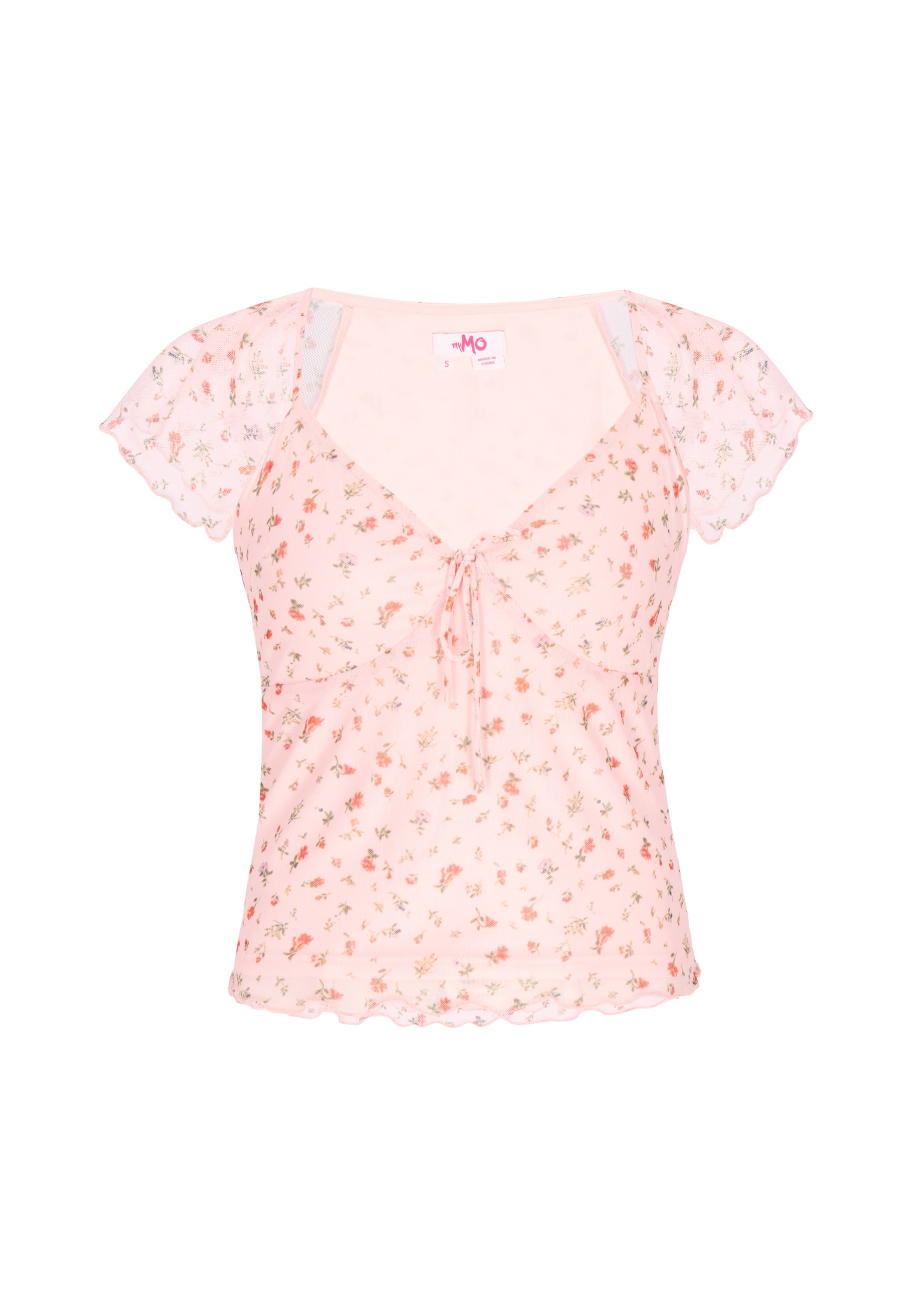 MYMO Blouse 'Young Fashion' in Roze: voorkant