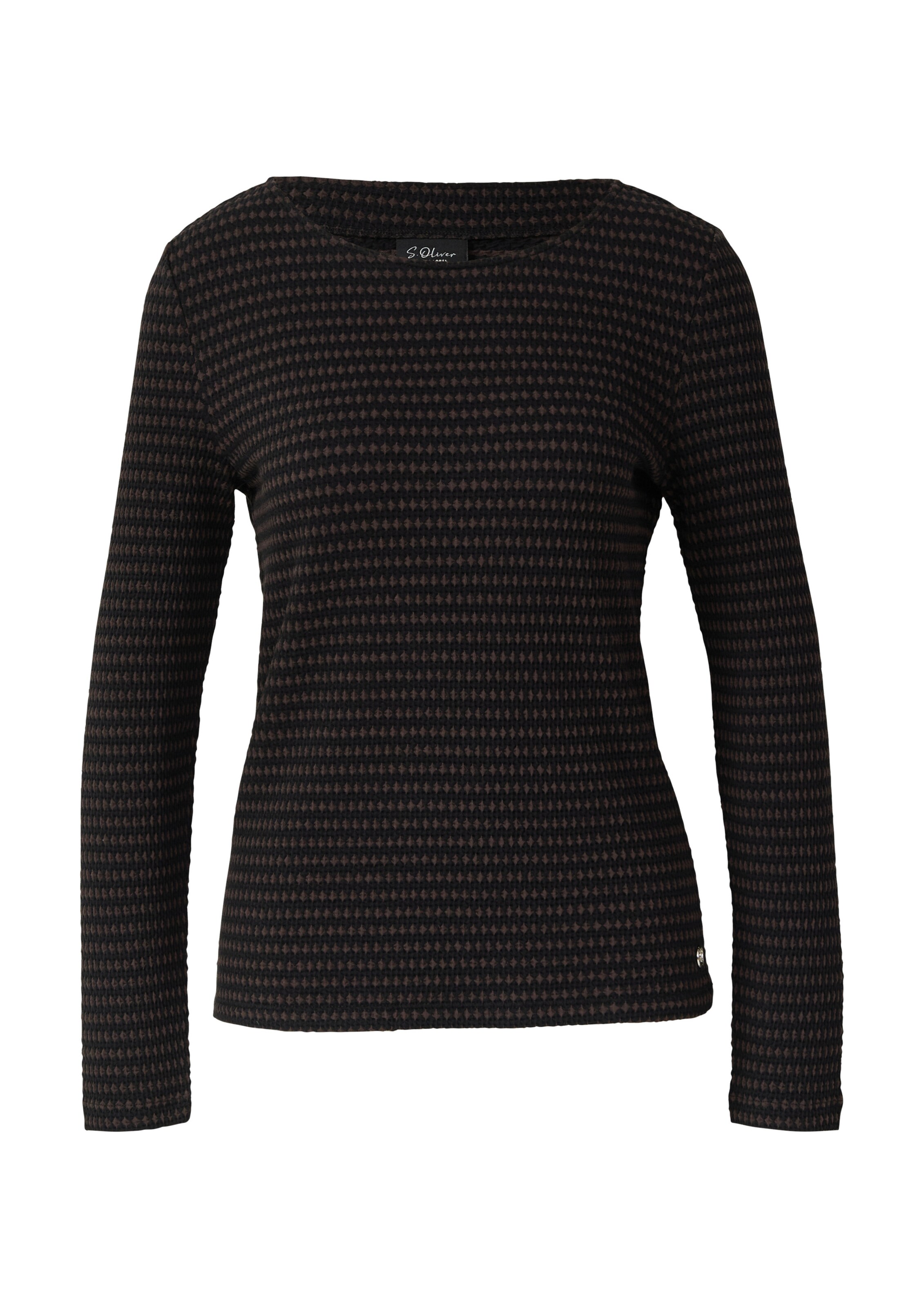 s.Oliver Shirt in de kleur Donkerbruin, Productweergave