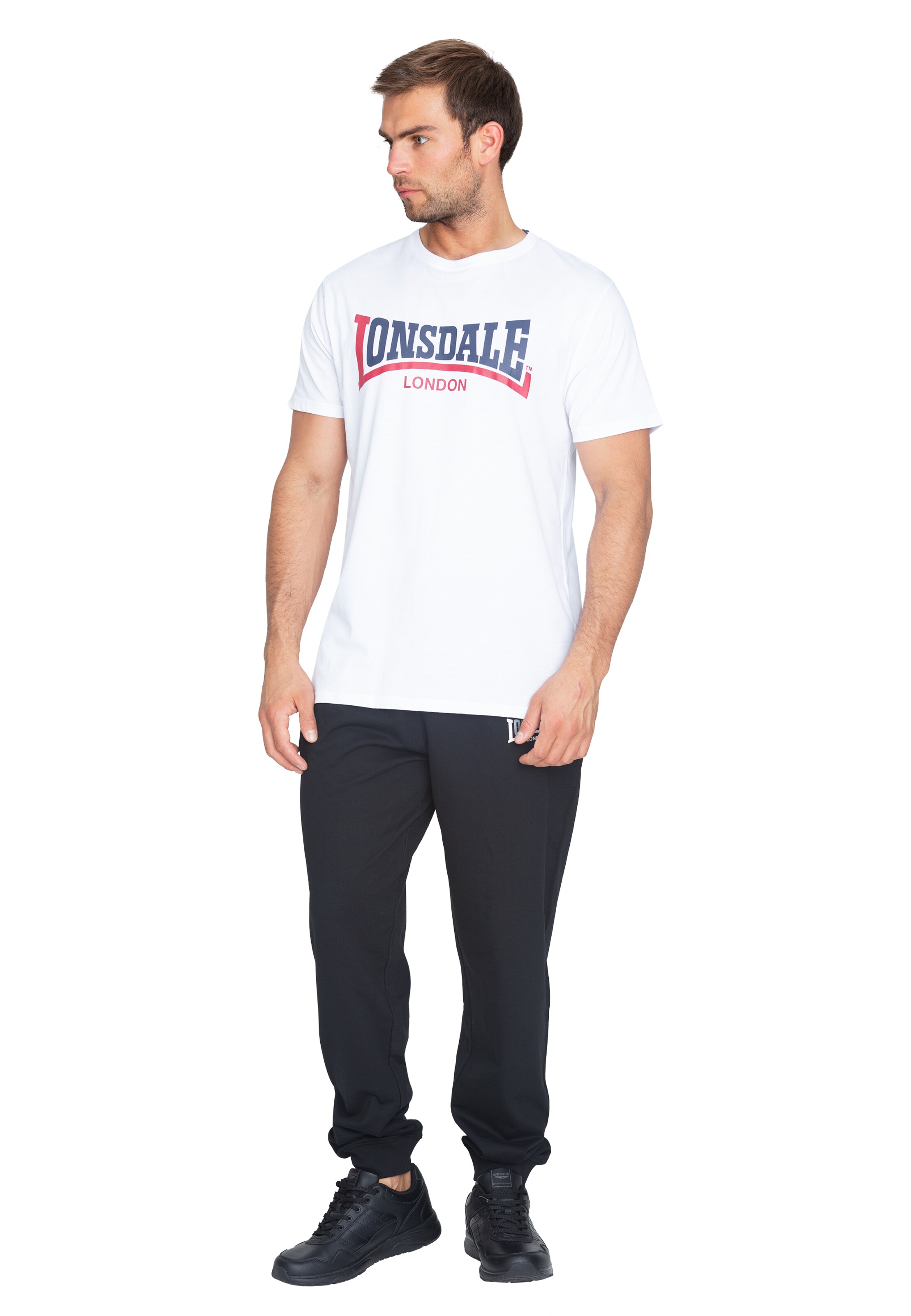 LONSDALE Tričko 'Creaton' - Biela