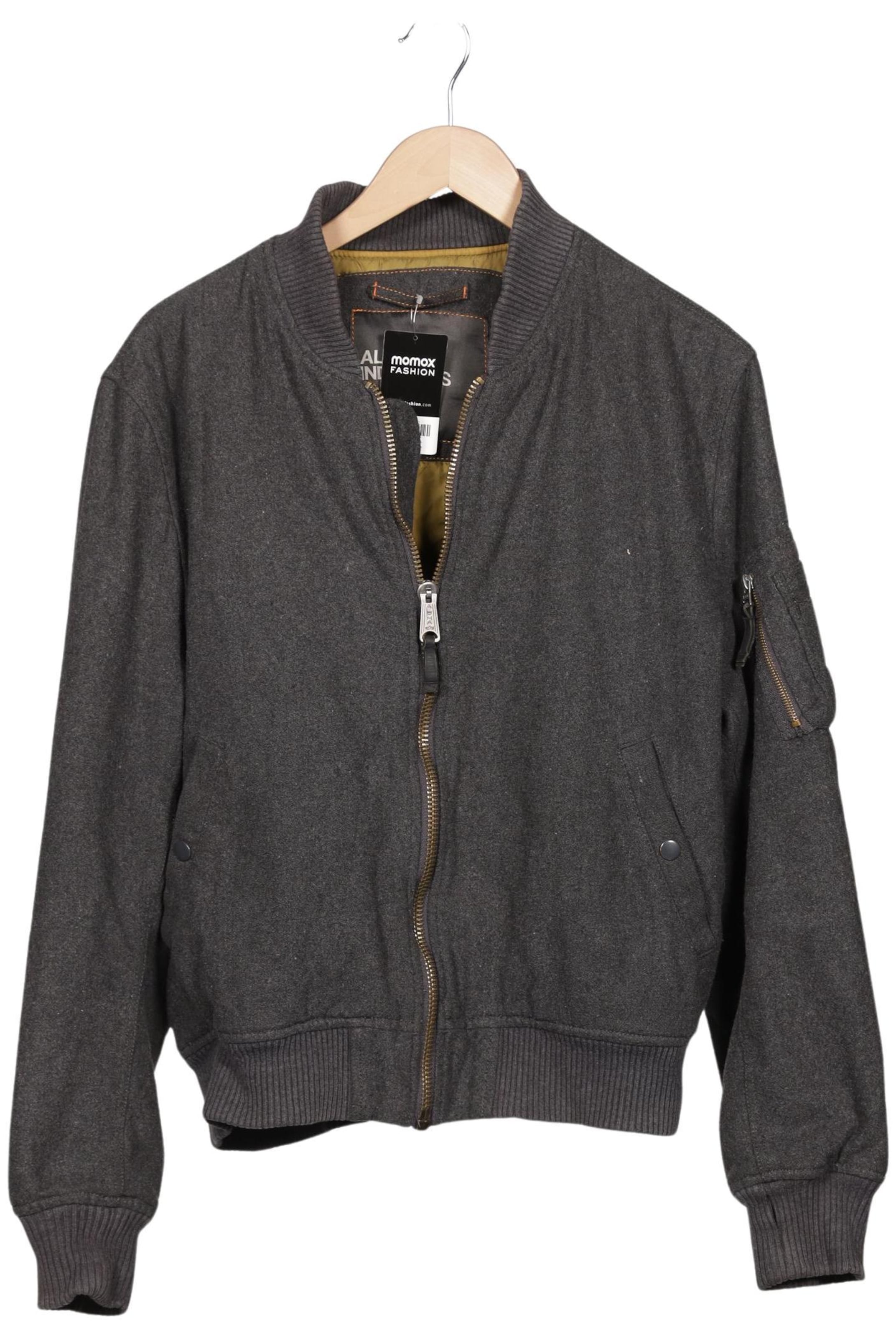 ALPHA INDUSTRIES Jacket & Coat in XL in Grey: front