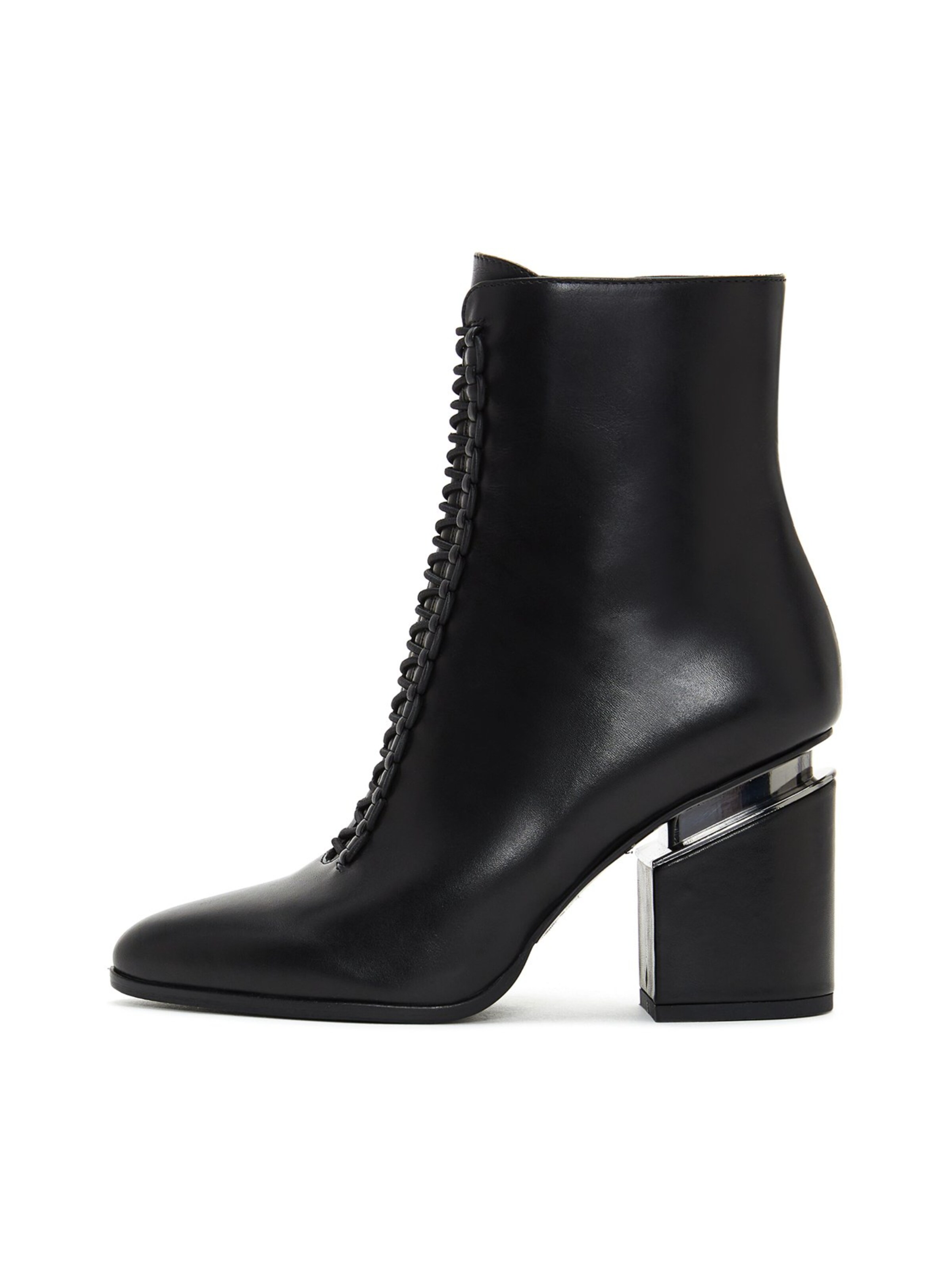 Stivaletto stringato di Derimod in nero: frontale