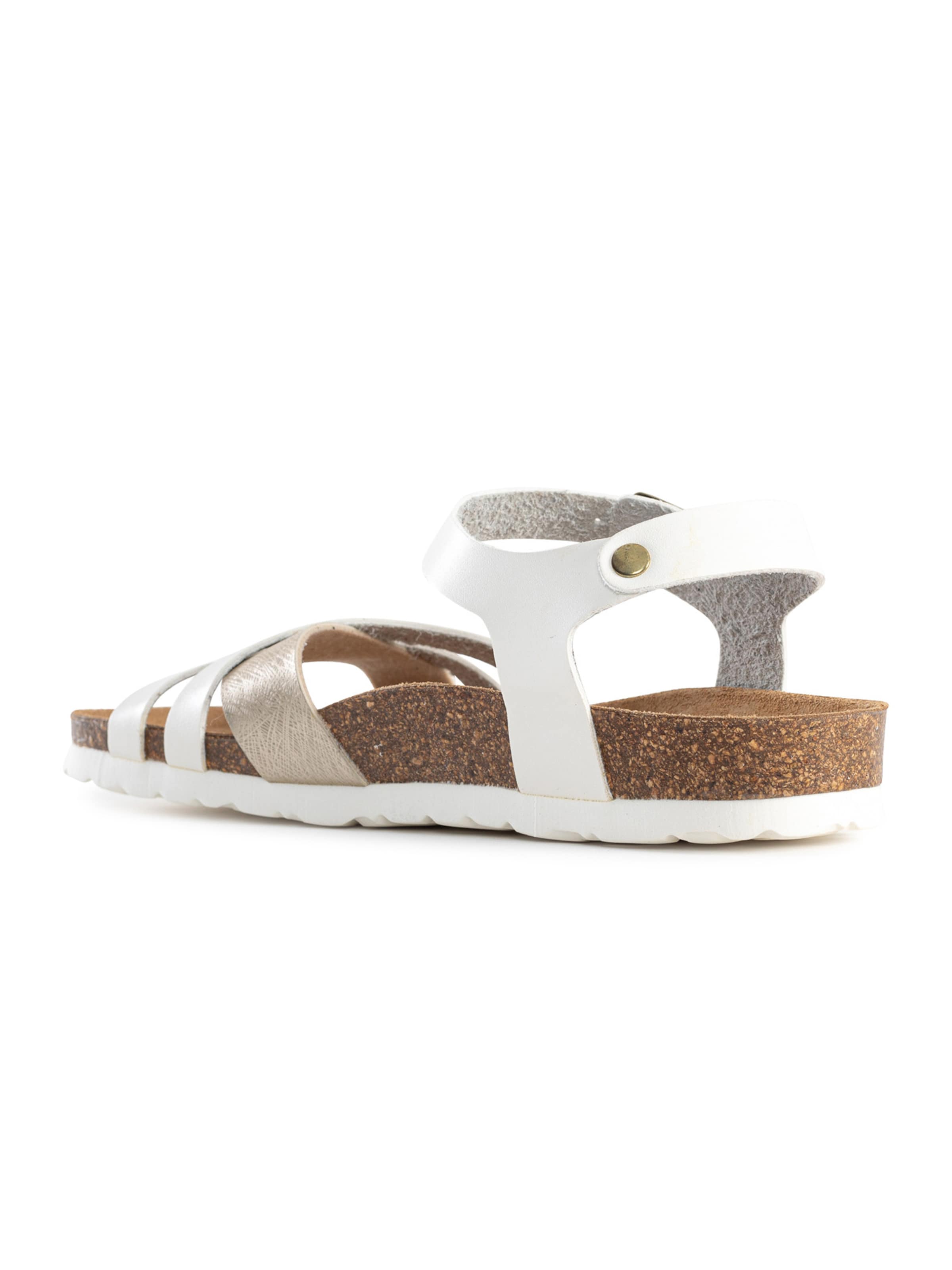 Bayton - Sandalias con hebilla 'Denia' en blanco
