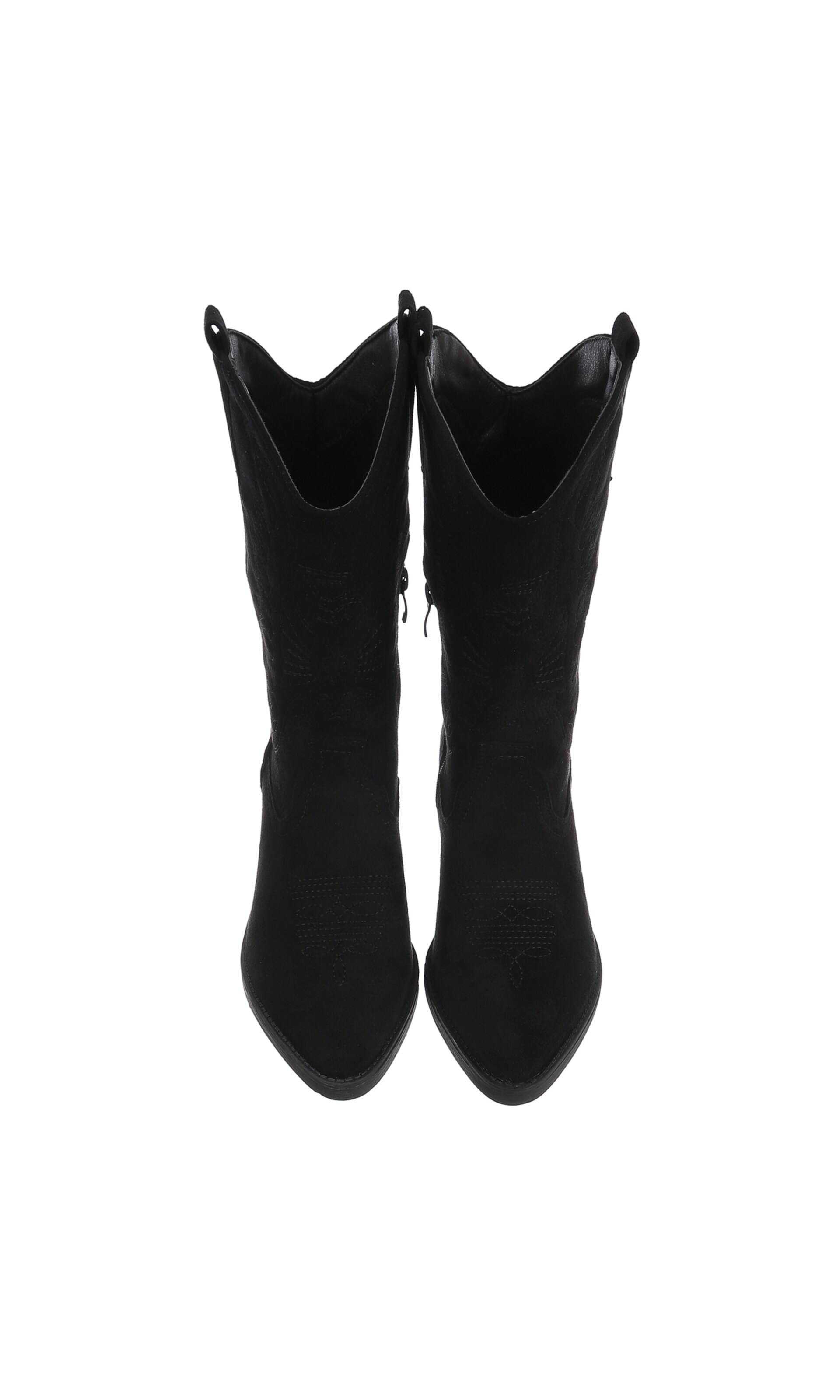 Ital-Design Cowboy Boots in Black