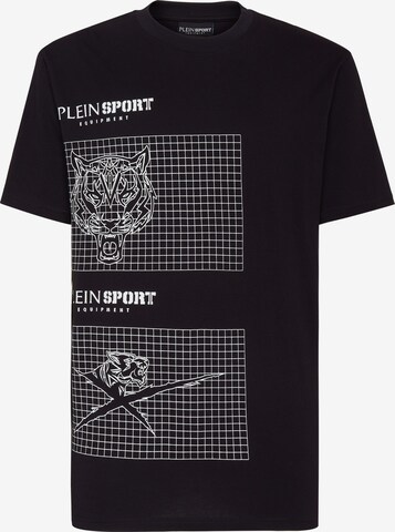 Maglietta 'Tiger' di Plein Sport in nero: frontale