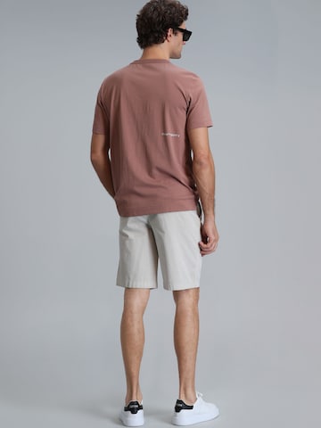 Coupe slim Pantalon chino 'ZEGLER' Lufian en beige