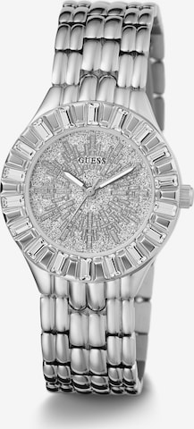 GUESS Analoguhr 'FIREWORK' in Silber: Vorderseite