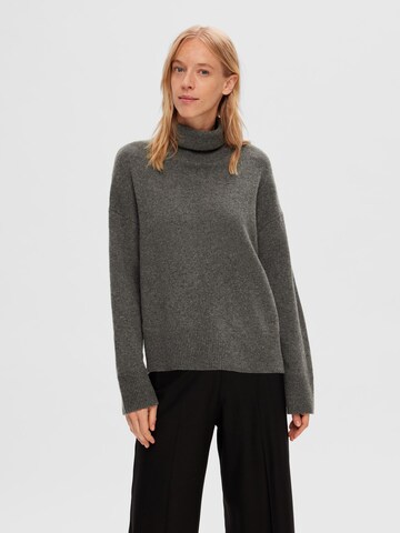 Pull-over SELECTED FEMME en gris : devant