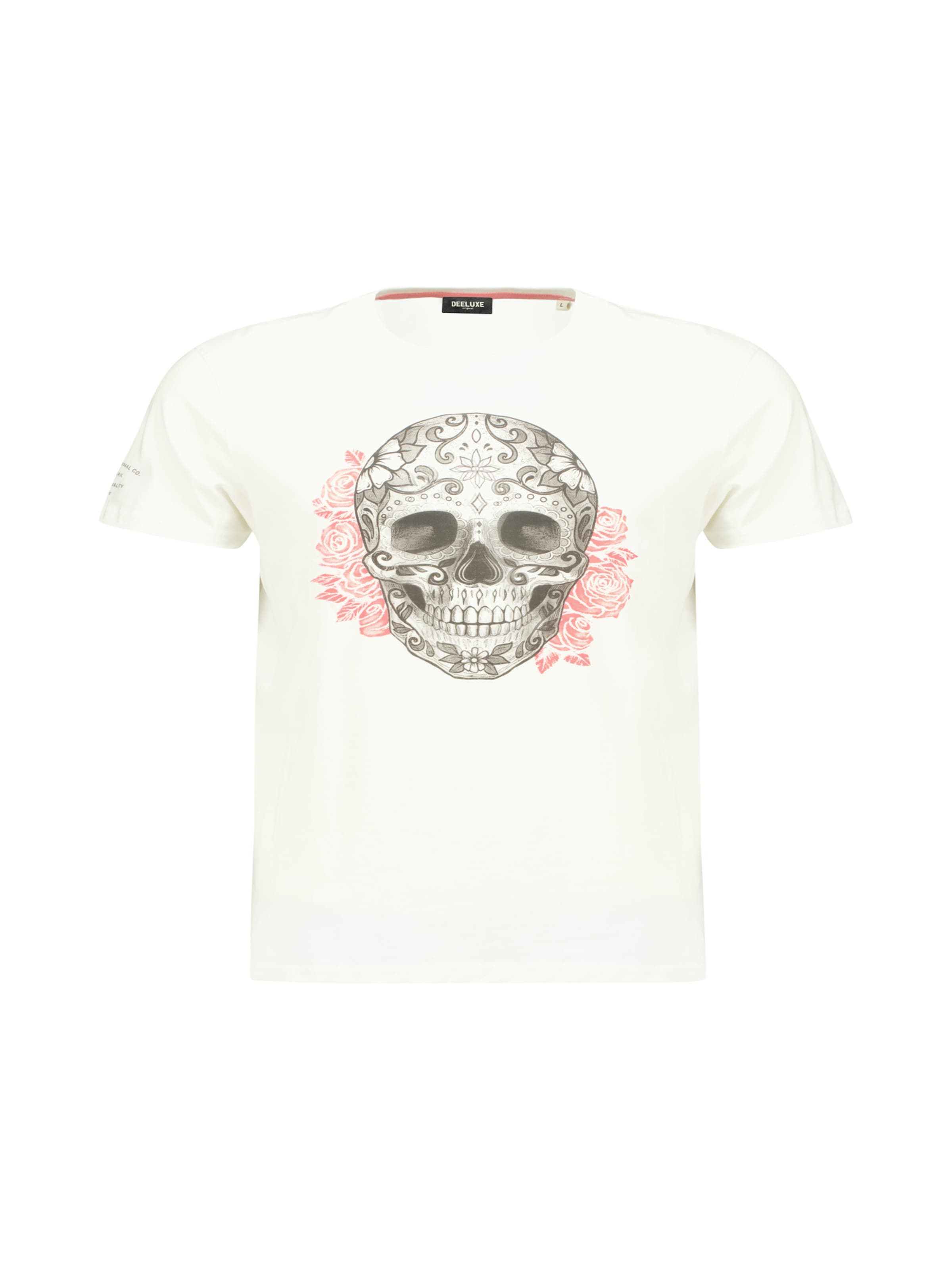 T-Shirt 'Calabera' Deeluxe en blanc : devant