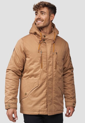 INDICODE JEANS Winterjas 'Elmhurts' in Beige: voorkant