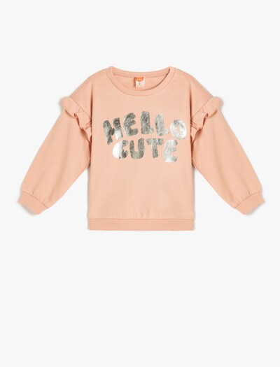 Koton Sweatshirt in de kleur Oranje / Zilver, Productweergave