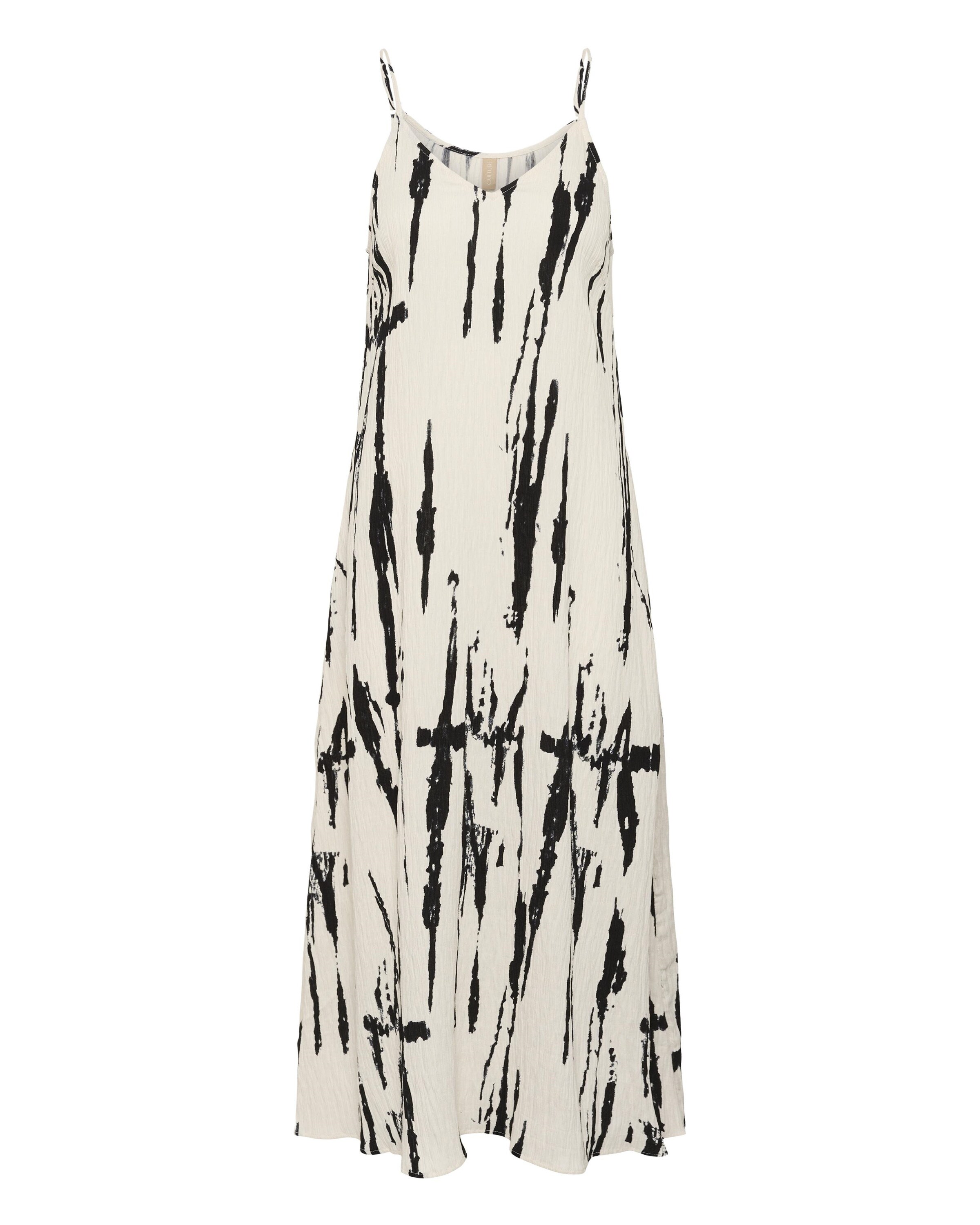 CULTURE Robe 'Ora' en noir / blanc, Vue avec produit