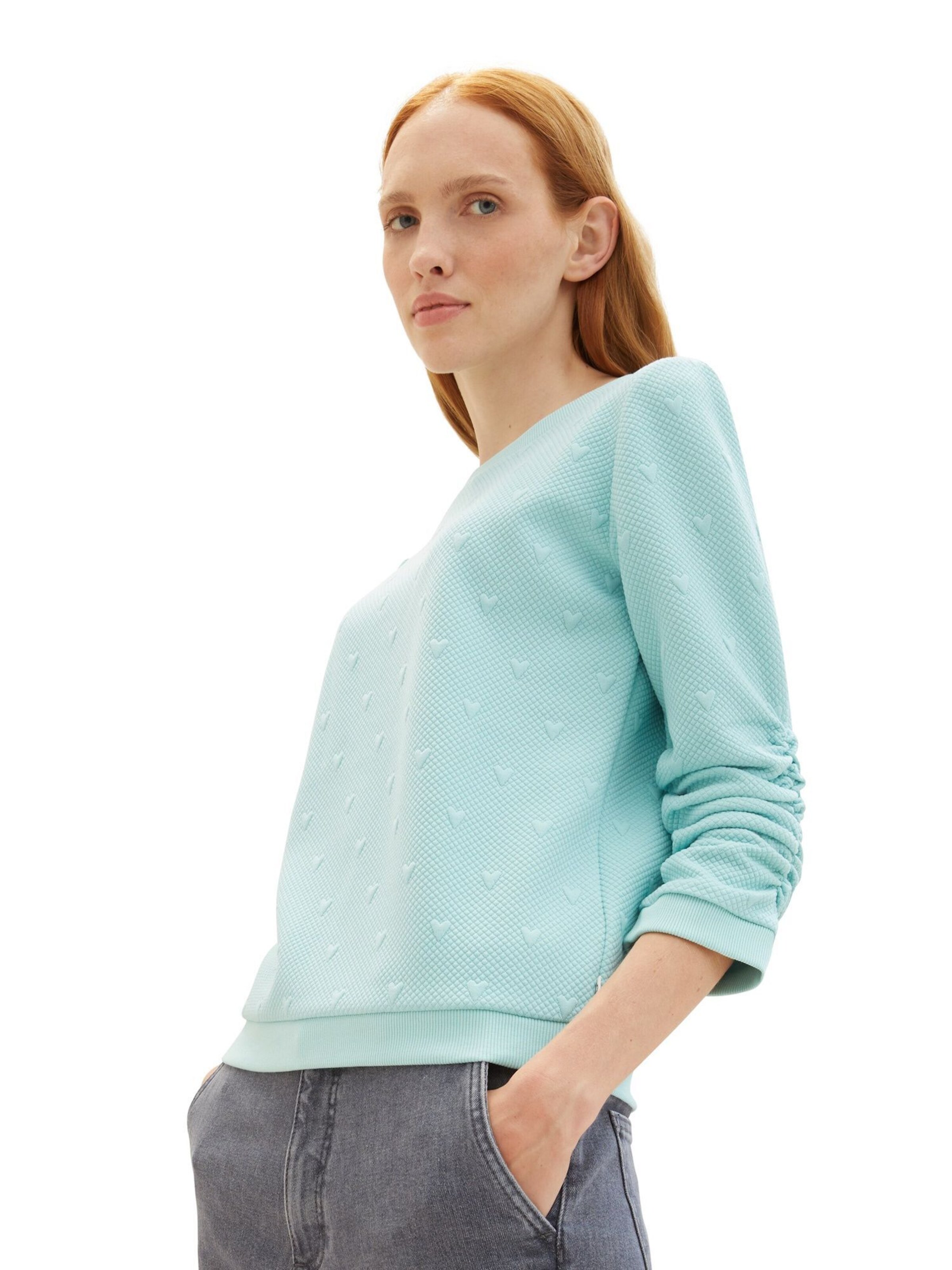 TOM TAILOR Sweatshirt in Groen