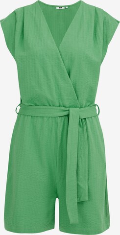 WE Fashion Jumpsuit in Green: front
