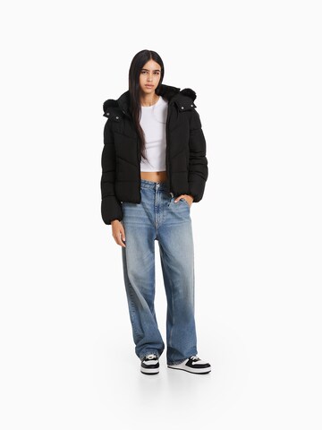 Bershka Jacke in Schwarz