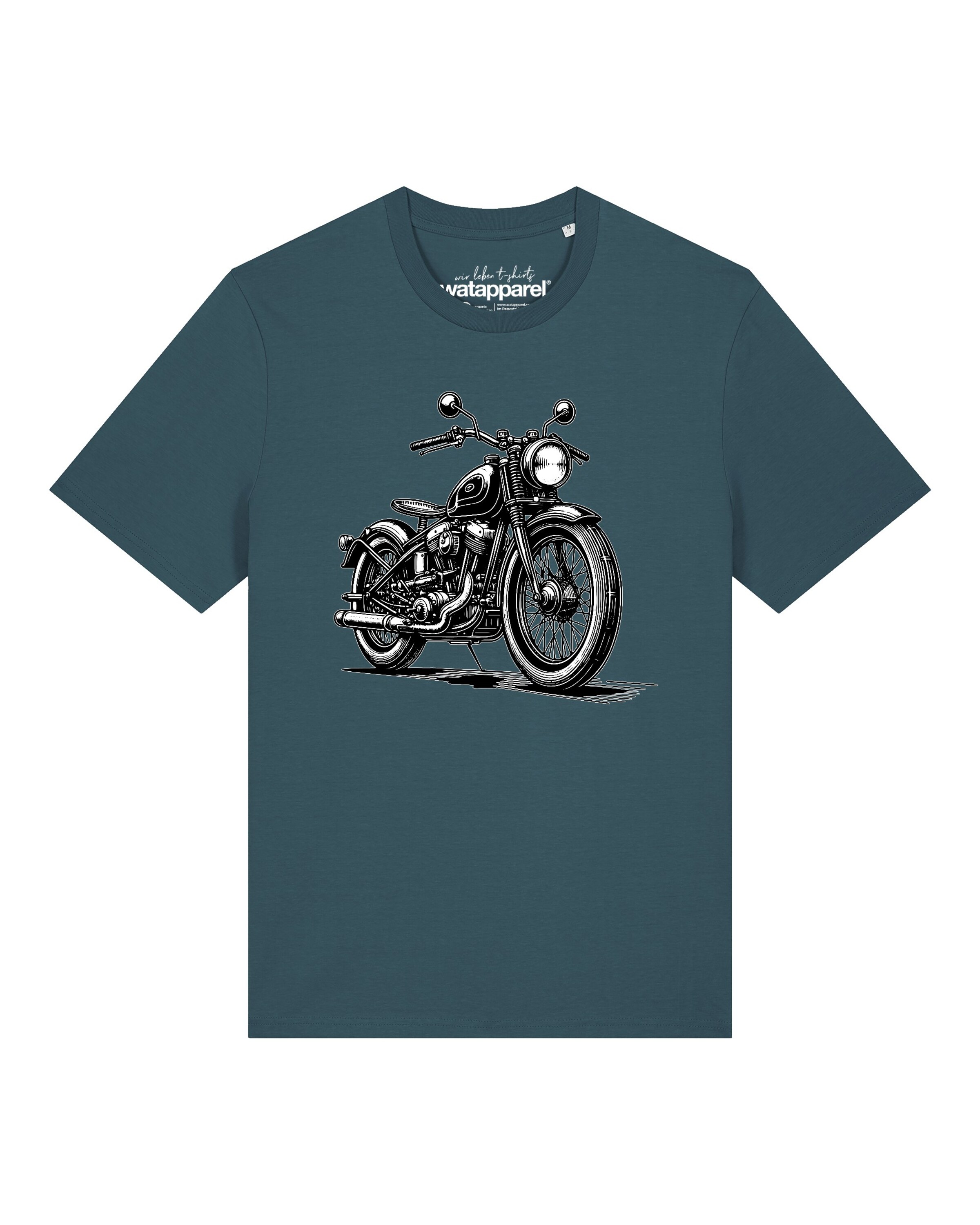 T-Shirt 'Classic Motorrad' Watapparel en vert : devant